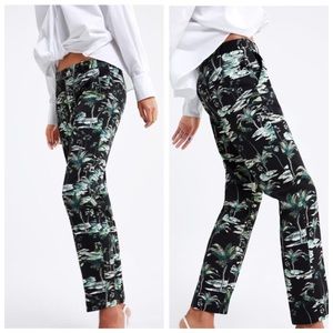 🔹NWOT🔹Zara Palm Tree Ankle Trousers